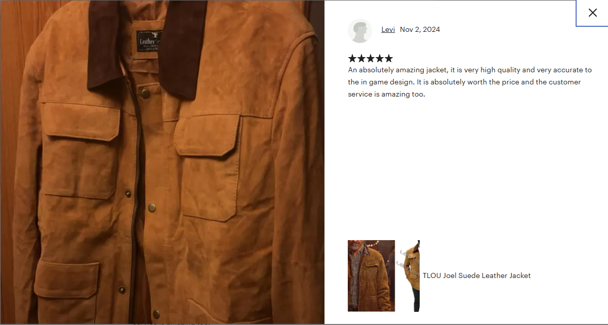Joel Miller The Last Of Us TLOU Trucker Cowboy Real Suede Leather Jacket