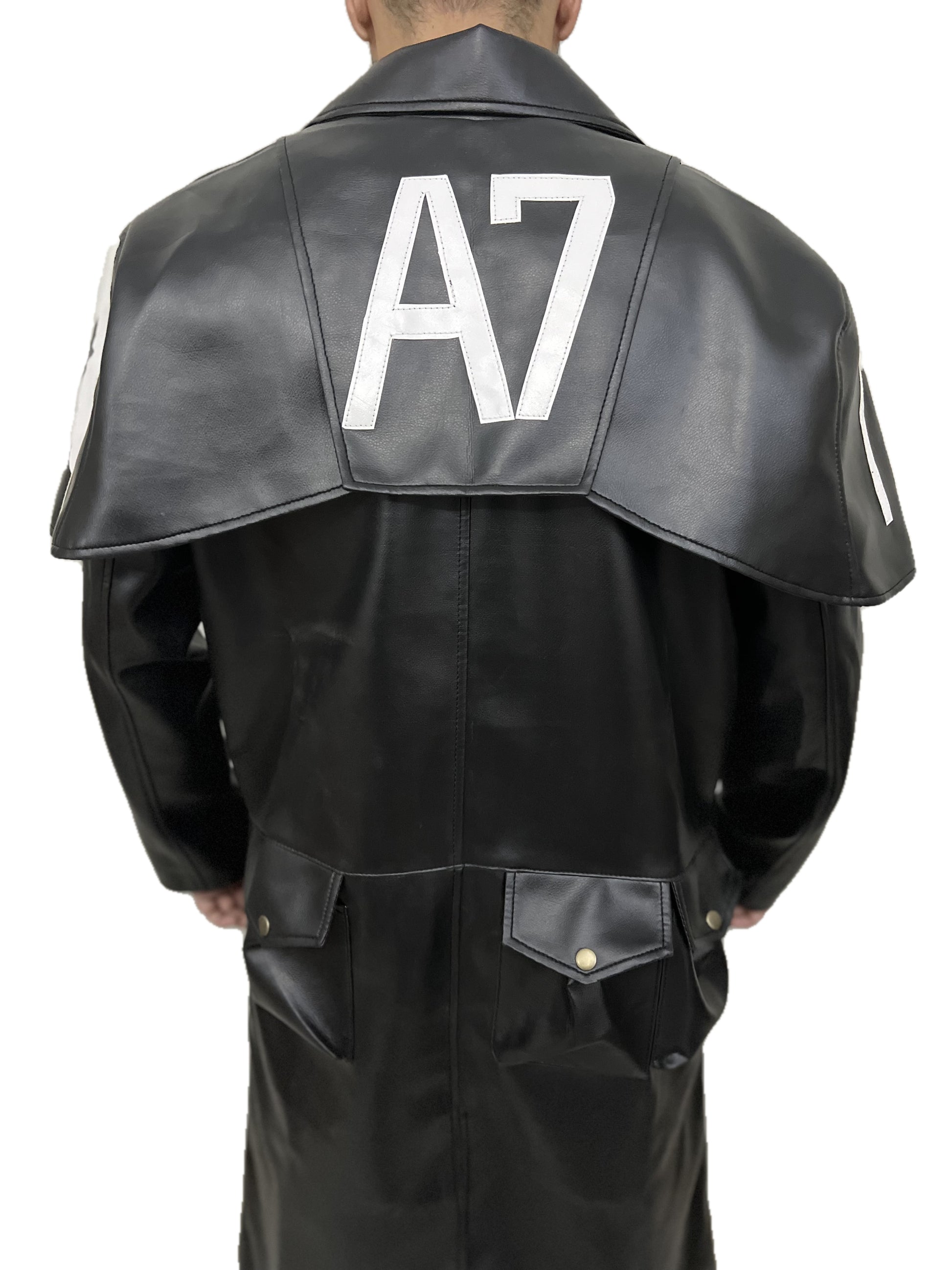 Closeup back of NCR Ranger Duster Coat A7 shoulder cape