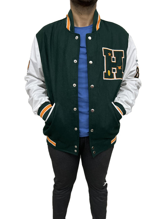 Stranger Things Hawkins Bomber Lettermen Varsity Wool Jacket