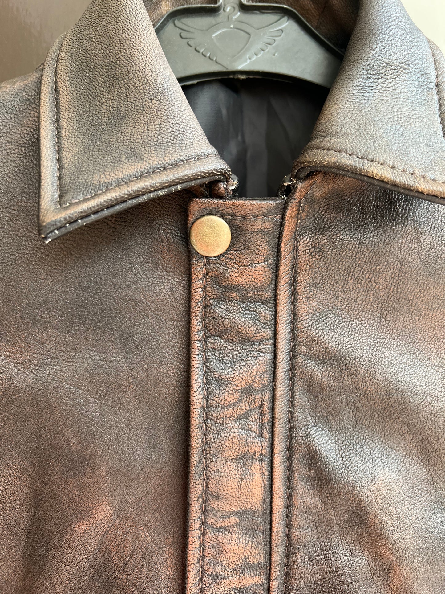 Kids Indiana Jones Harrison Ford Toddler Distressed Real Leather Jacket