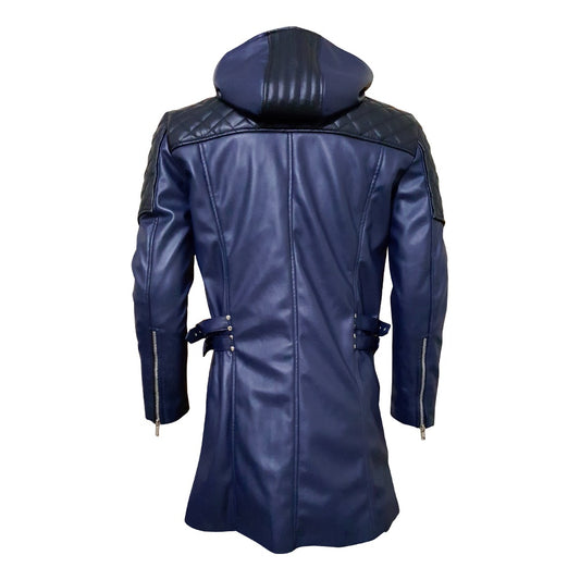Devil May Cry 5 DMC Nero Trench Coat Real Leather Jacket