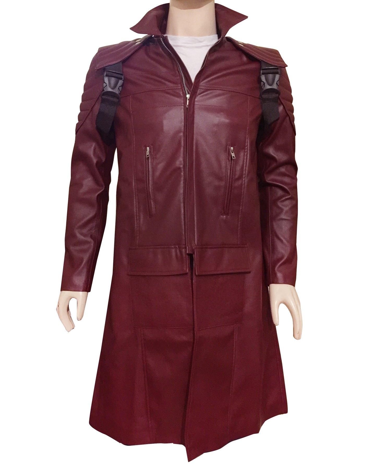 Devil May Cry 5 DMC Dante Trench Coat Real Leather Jacket