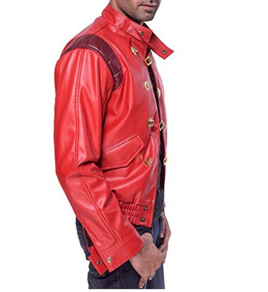 Akira Kaneda Capsule Anime Bomber Biker Real Leather Jacket