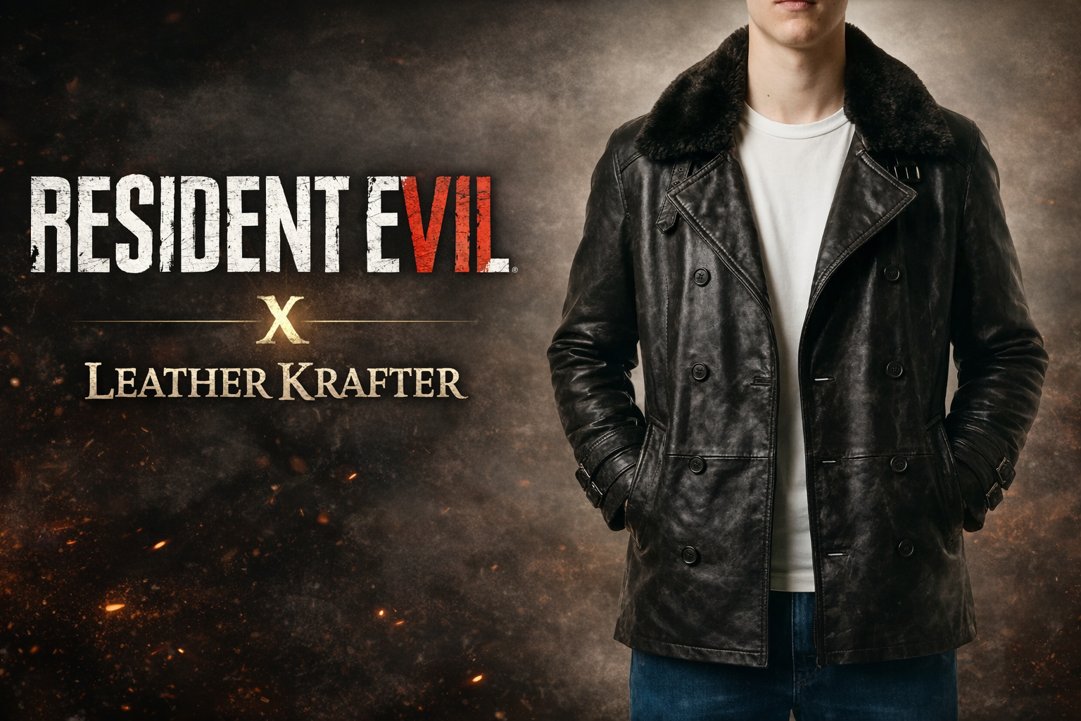 Leon Kennedy Resident Evil 9 Requiem RE Black Leather Jacket