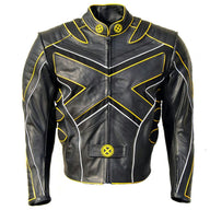 Xmen The Last Stand Wolverine Moto Biker Real Leather Jacket - XS / Real Leather