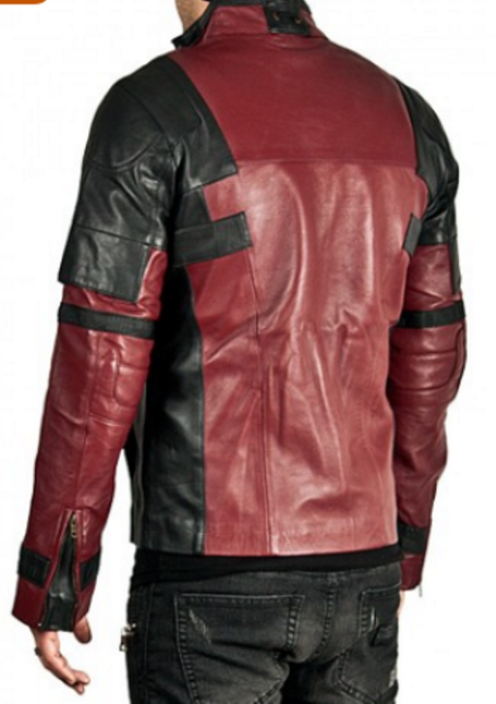 Deadpool Wade Wilson Ryan Reynolds Biker Real Leather Jacket
