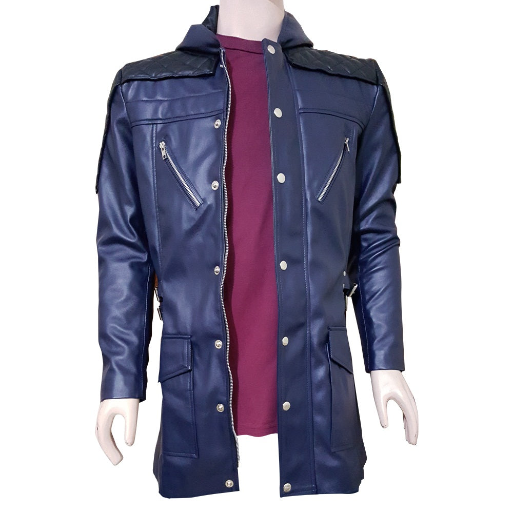 Devil May Cry 5 DMC Nero Trench Coat Real Leather Jacket