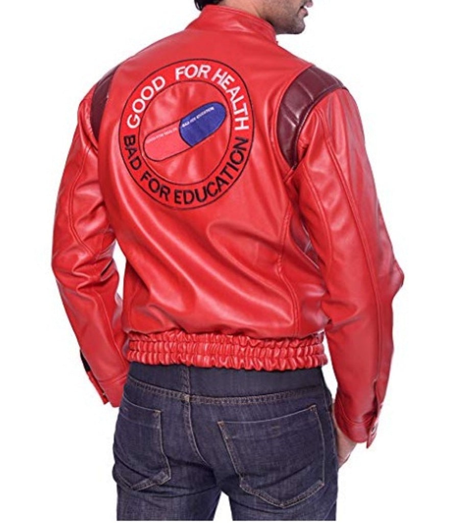 Akira Kaneda Capsule Anime Bomber Biker Real Leather Jacket