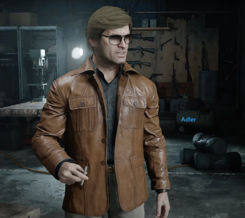 Call Of Duty Black Ops COD Cold War Russell Adler Coat Real Leather Jacket